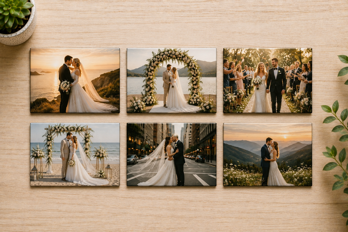 2 x 3" Rectangle Custom Photo Magnets - Set of 6